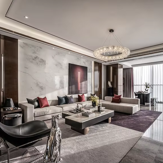 Interior Design Layout - แบบแปลนงานออกแบบตกแต่งภายในแสงสว่างซานไห่ แผนที่ร่างแบบจำลอง วางแผนพื้นที่ บ้านพักตากอากาศ งานละเอียด บ้านสวยหรู