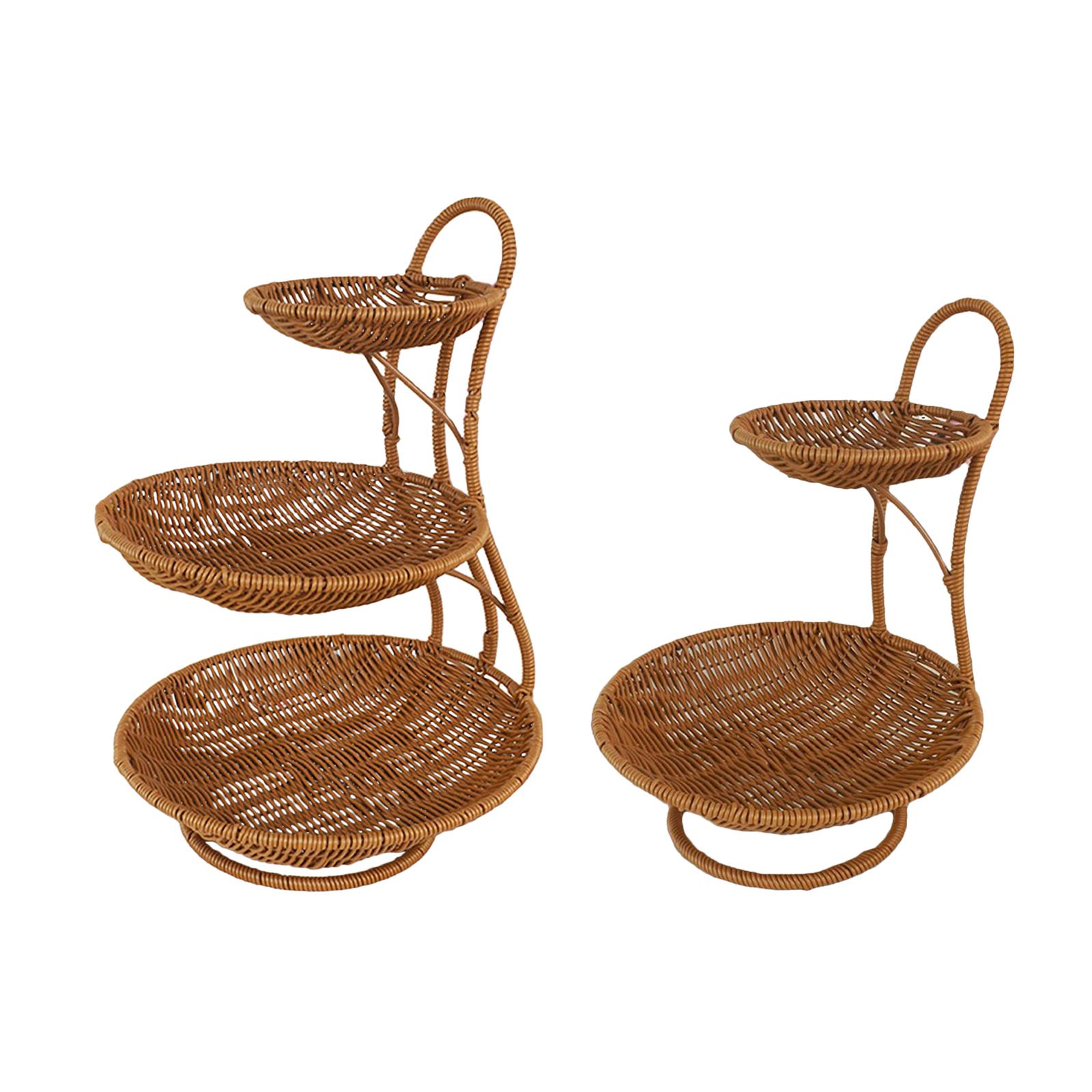 ตะกร้าใส่อาหารทรงกลมพร้อมที่จั - Rattan Tray Handle บทวิจารณ์และราคา