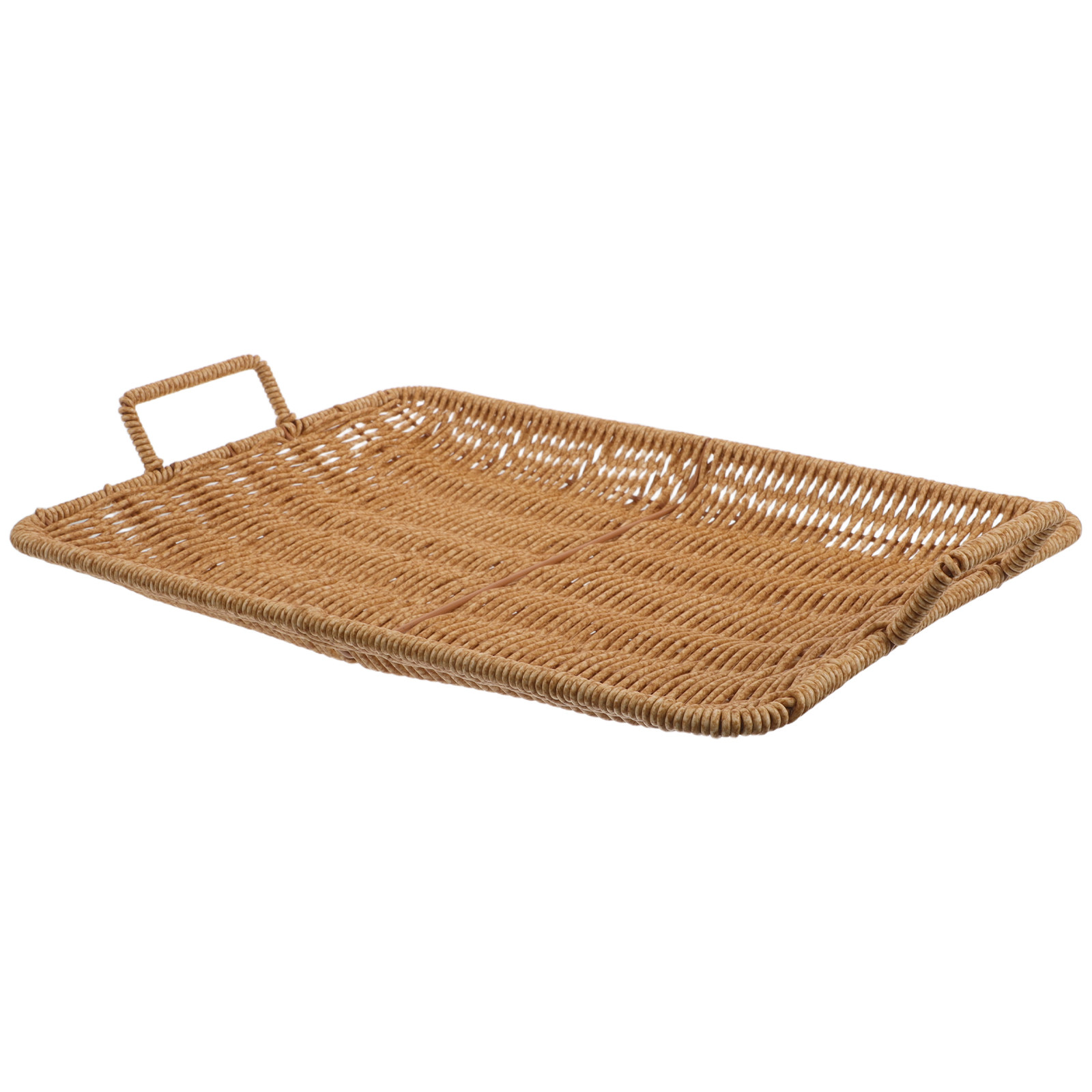 ถาดสี่เหลี่ยมผืนผ้าขนาดเล็กทำจ - Rattan Tray Handle บทวิจารณ์และราคา