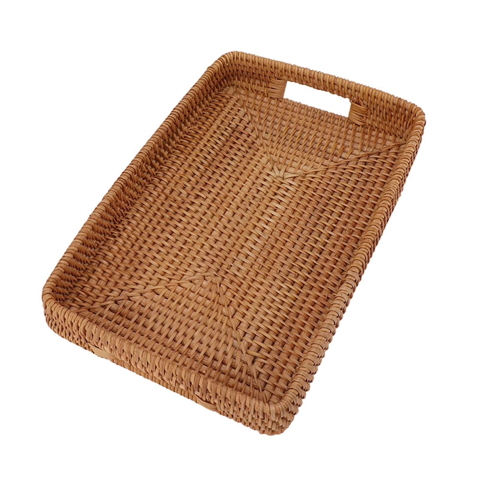 ถาดเสิร์ฟ E5 พร้อมหูจับ ทรงสี่ - Rattan Tray Handle บทวิจารณ์และราคา