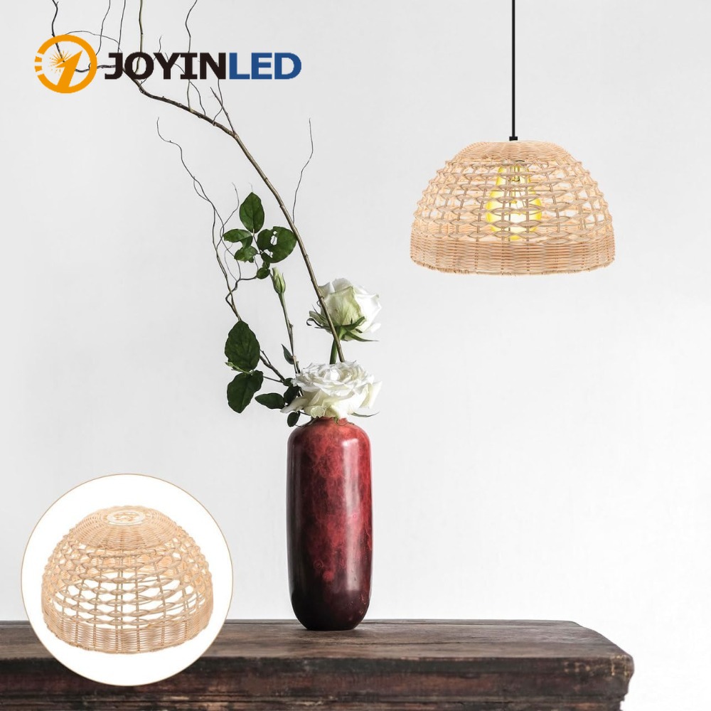 โคมไฟหวายทรงกรง โคมไฟแขวนเพดาน - Wicker Pendant Shade บทวิจารณ์และราคา
