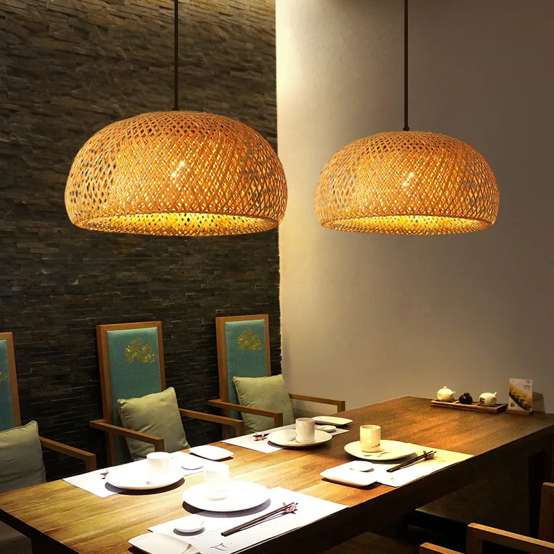 โคมไฟไม้ไผ่ 26 ซม.จี้โคมไฟหวาย - Wicker Pendant Shade บทวิจารณ์และราคา