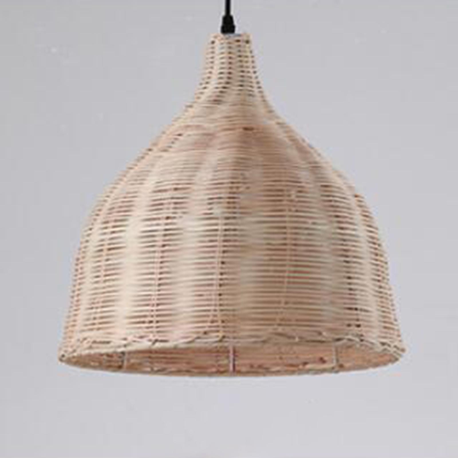 โคมไฟเพดานหวายสำหรับเกาะครัว โ - Wicker Pendant Shade บทวิจารณ์และราคา
