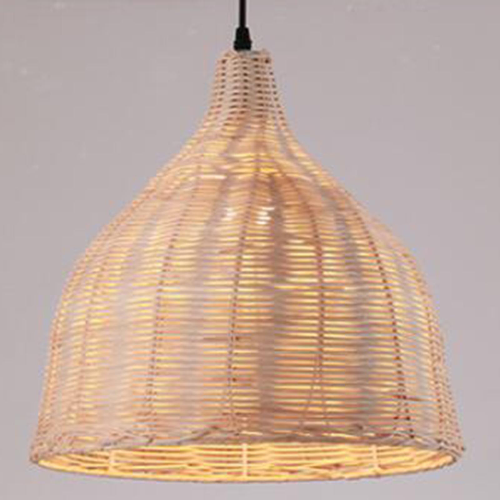 โคมไฟเพดานหวายสำหรับเกาะครัว โ - Wicker Pendant Shade บทวิจารณ์และราคา