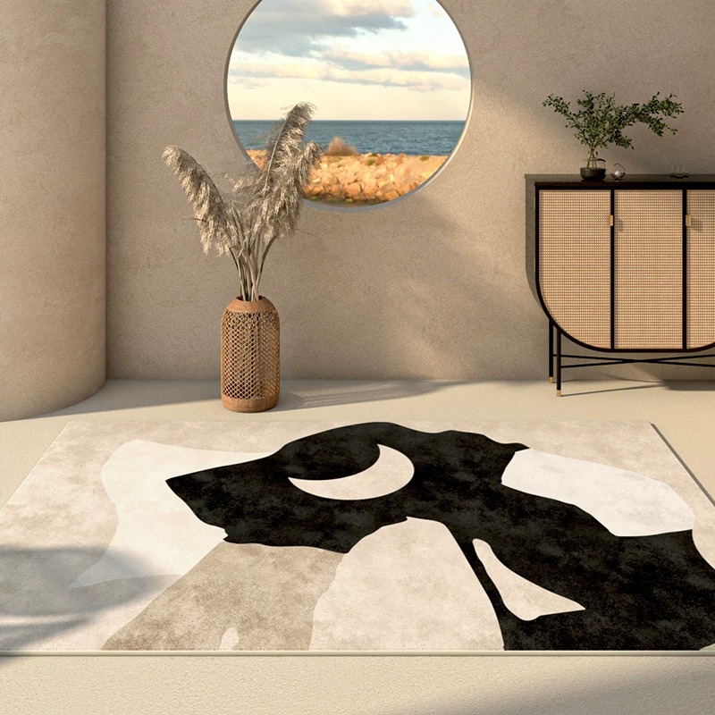 พรมสไตล์ญี่ปุ่นวาบิ-ซาบิสำหรับ - Printed Rug Abstract บทวิจารณ์และราคา