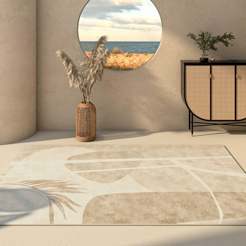 พรมสไตล์ญี่ปุ่นวาบิ-ซาบิสำหรับ - Printed Rug Abstract บทวิจารณ์และราคา