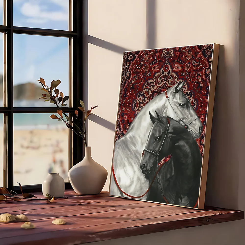 โปสเตอร์พรมเปอร์เซีย ไม่มีกรอบ - Printed Rug Abstract บทวิจารณ์และราคา