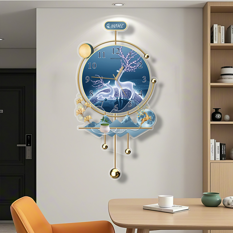 นาฬิกาแขวนผนังแบบเงียบสงบ สไตล - Interior Design Quiet Luxury บทวิจารณ์และราคา